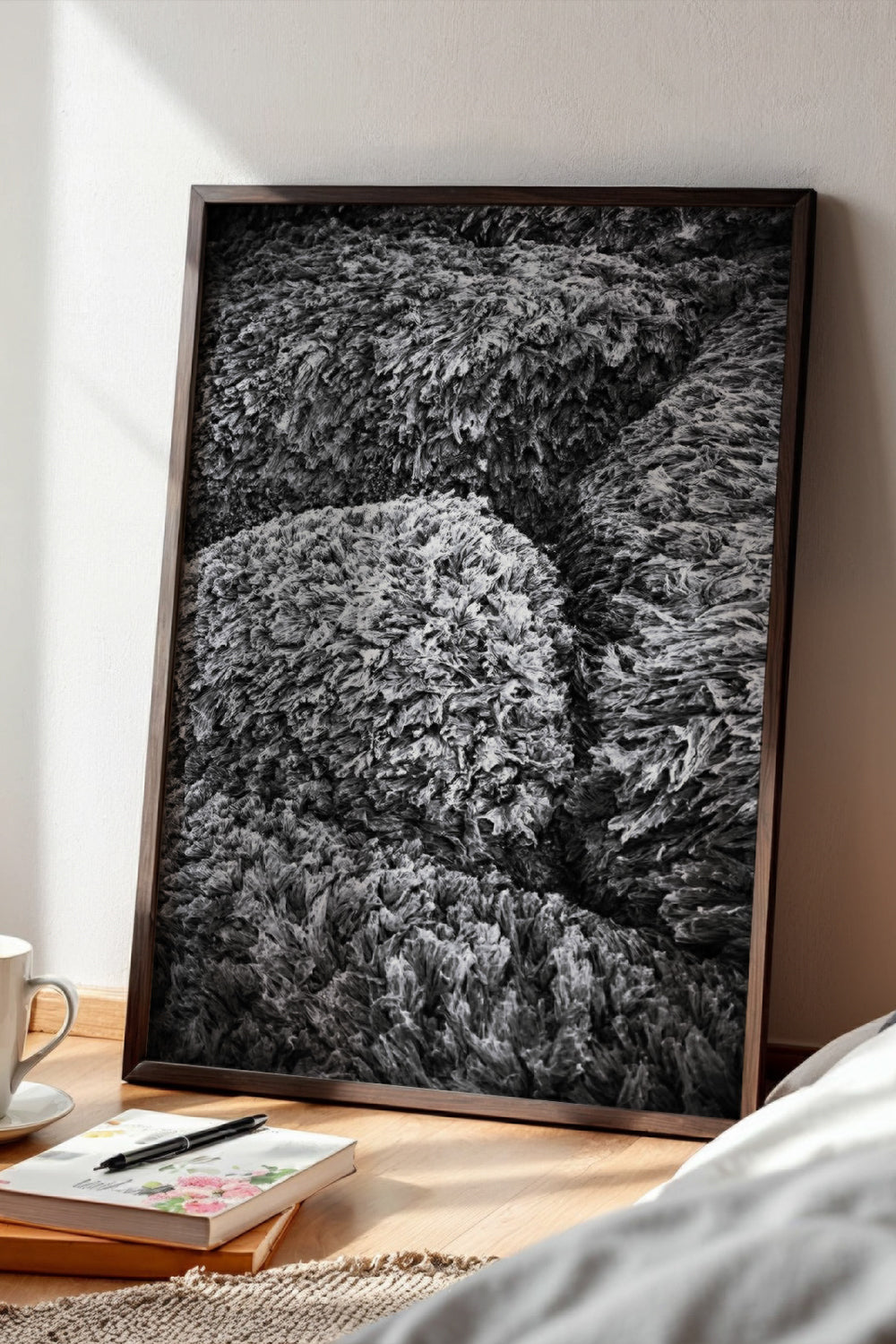 Seaweed Carpet B&W